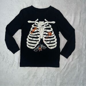 Carter's Black Skeleton Long Sleeve Tee